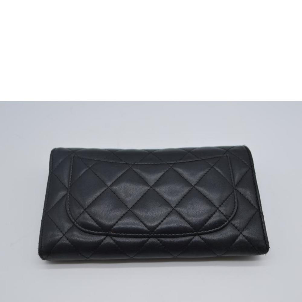 Chanel Matra Sera Black Wallet Lambskin